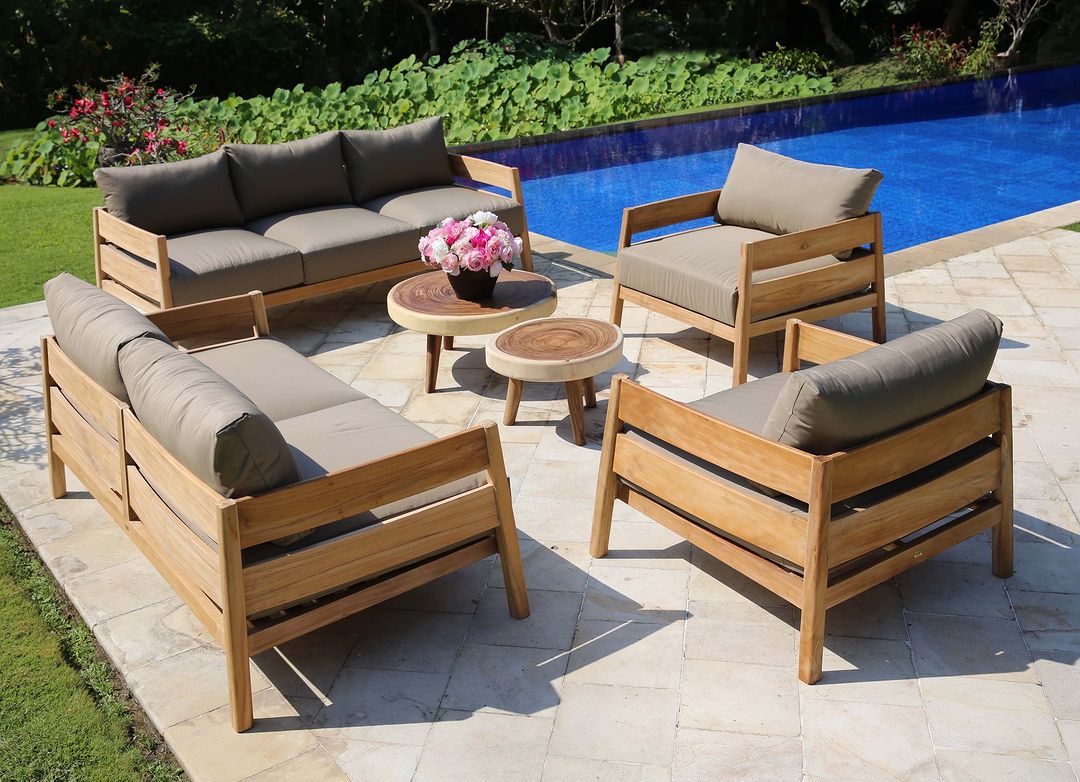 teak sofa outdoor. teak wood furniture. indonesia teak furniture