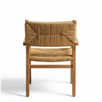 Outdoor dining set featuring the Miami Rope Teak Chair manufacturer design
