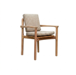 Shine modern teak dining armchair for Luxury Hospitality Projects