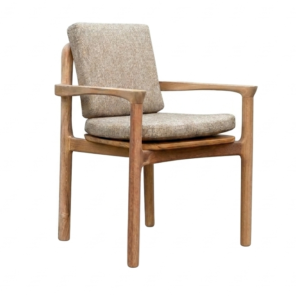Shine modern teak dining armchair